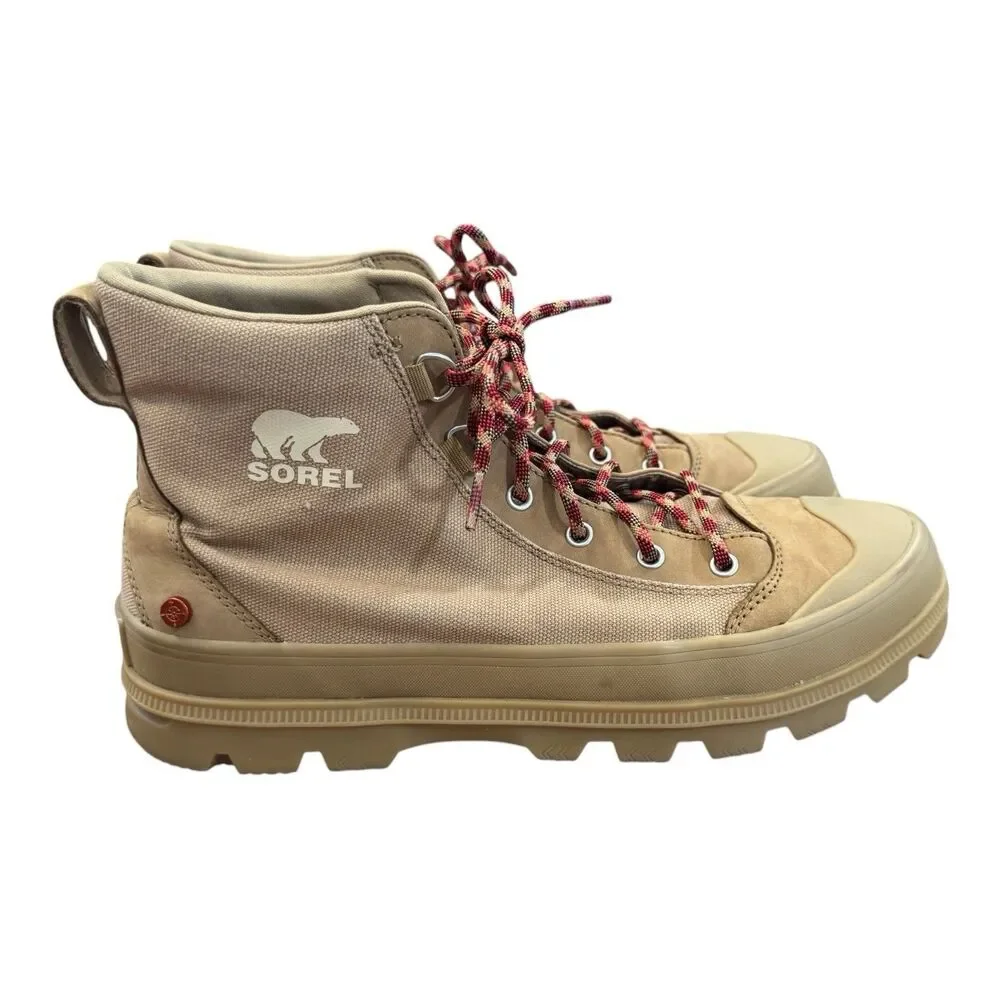 Sorel Scout N About Mid Sneaker Gear Casual Boots Caribou Buff Men’s Size 12
